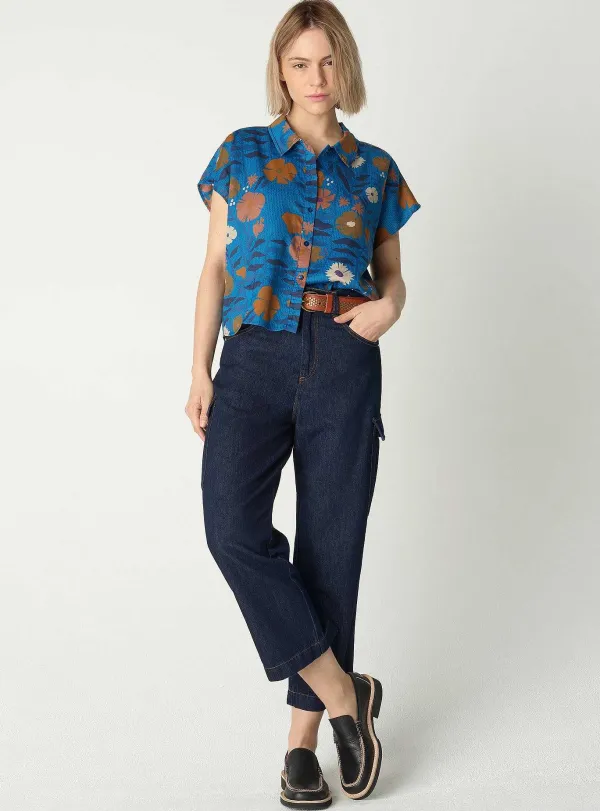 Outlet Chemise Fleur Femme Hauts
