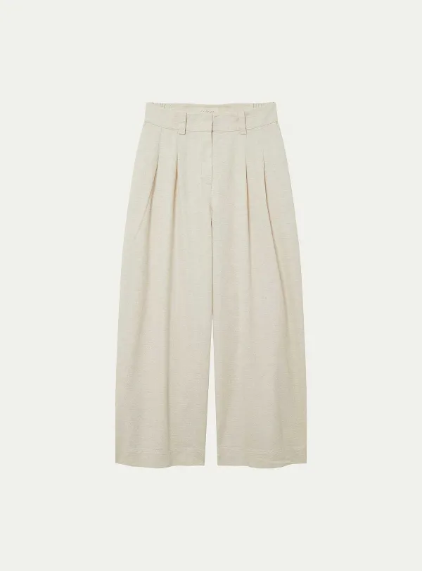 Outlet Pantalon Vanille Femme Bas