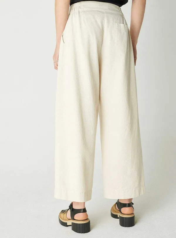 Outlet Pantalon Vanille Femme Bas