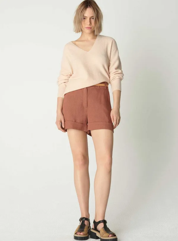 Cheap Short Havane Femme Bas