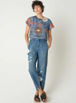 Cheap T-Shirt Fleur Femme Hauts