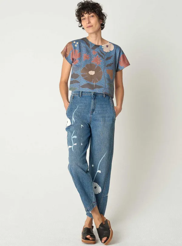 Cheap T-Shirt Fleur Femme Hauts
