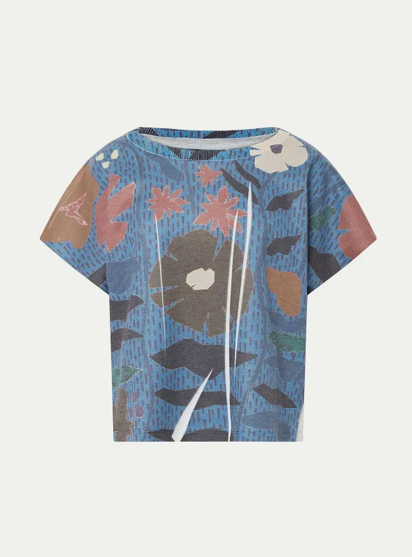 Cheap T-Shirt Fleur Femme Hauts