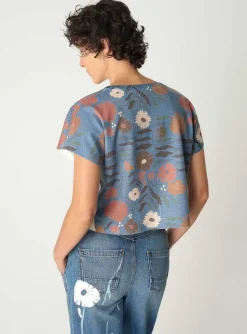 Cheap T-Shirt Fleur Femme Hauts